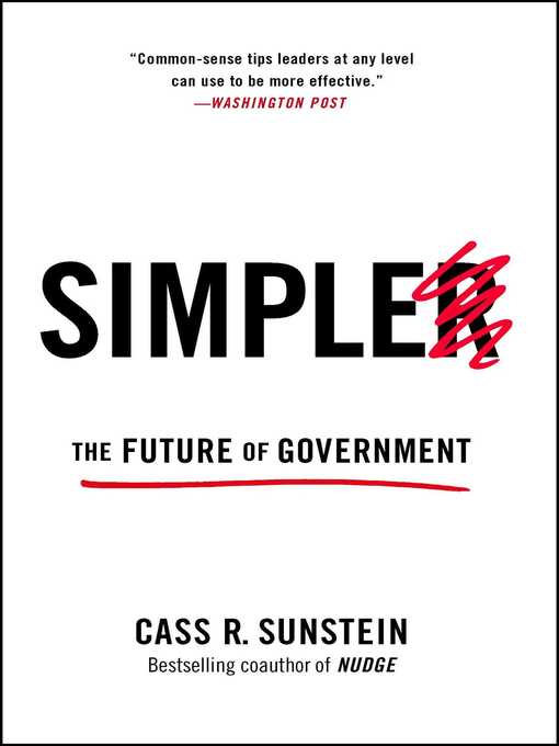 Title details for Simpler by Cass R. Sunstein - Wait list